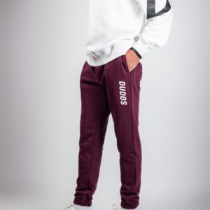 rich maroon joggers
