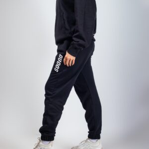 black joggers