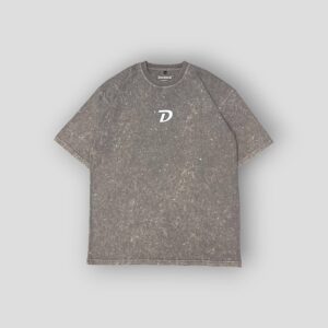 stone gray acid wash d oversized tee