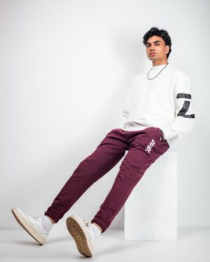 pearl white oversized sweatshirt