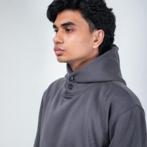 grey oversized hoodie