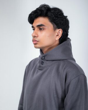 grey oversized hoodie