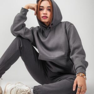grey oversized hoodie