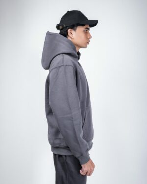 grey oversized hoodie