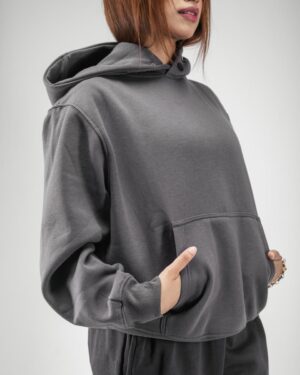 grey oversized hoodie